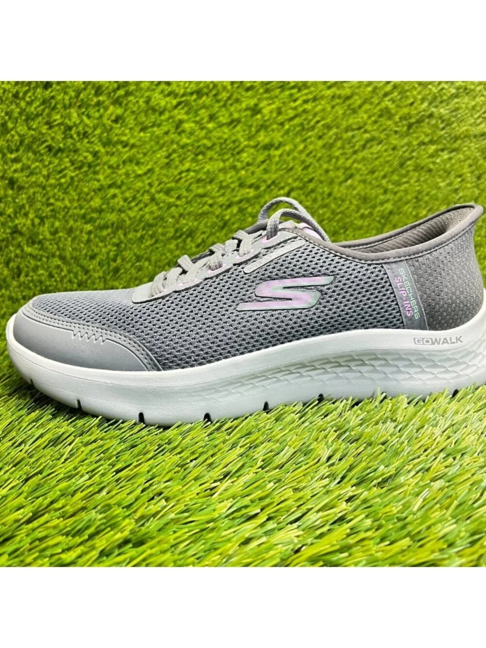 Skechers Go Walk Flex-Clear Creek Womens Size 7.5 Gray Athletic Shoes Sneakers